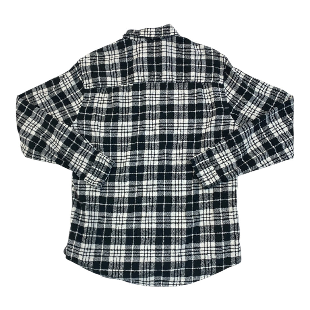 Top Long Sleeve By Standard Cloth In Black & White, Size: M