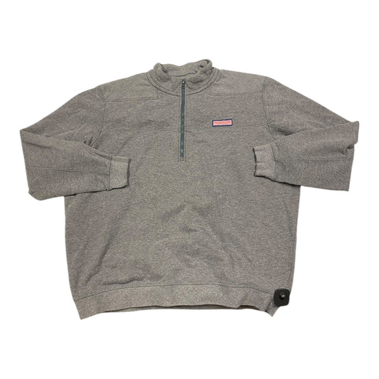 Top Long Sleeve By Vineyard Vines In Grey, Size: 1x