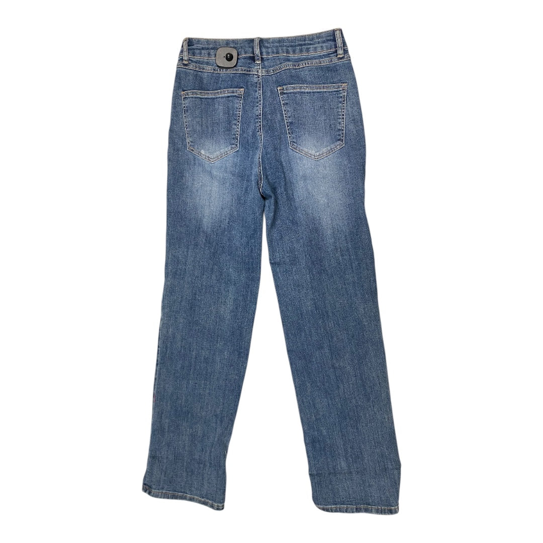 Jeans Straight By Charlie B In Blue Denim, Size: 2