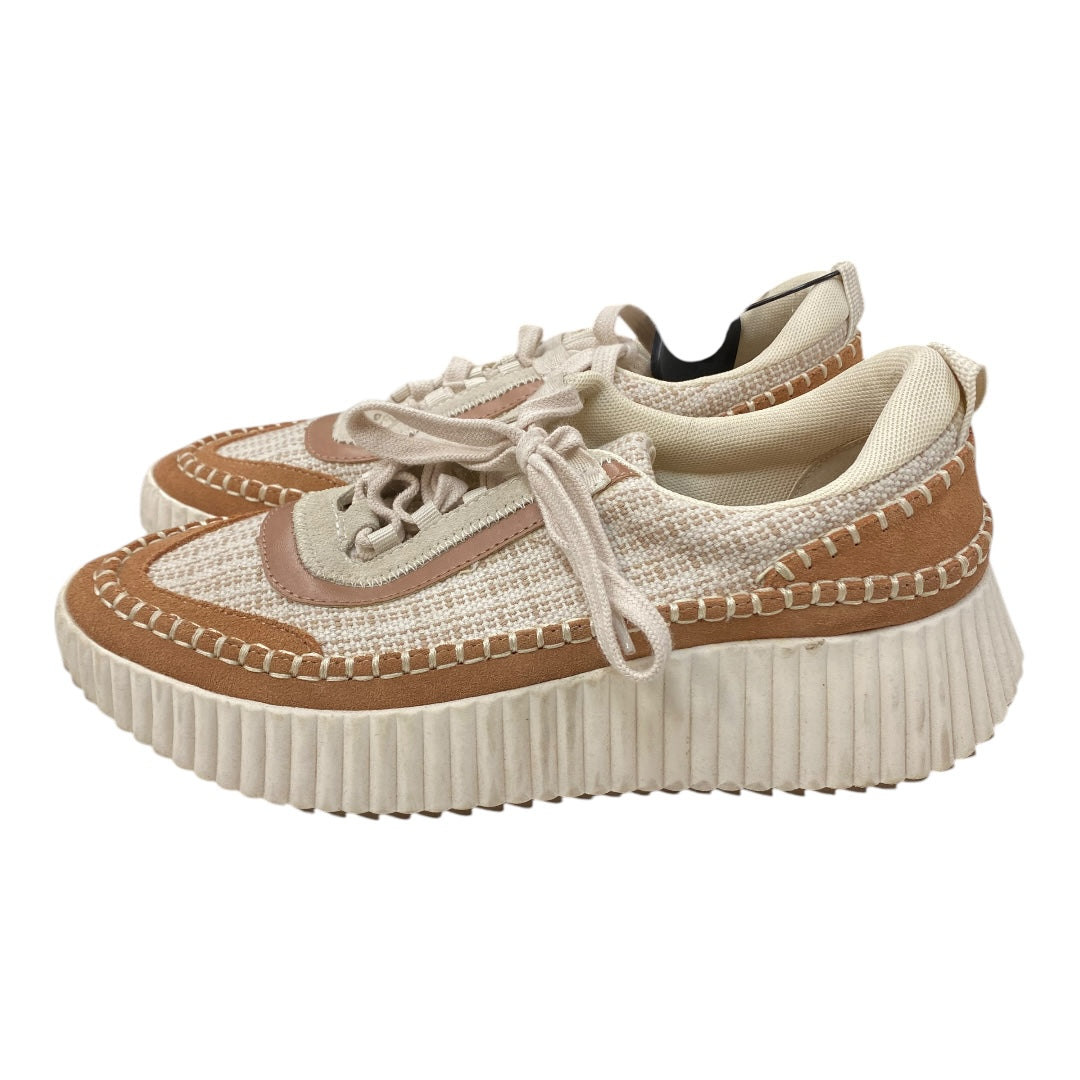 Shoes Sneakers By Dolce Vita In Tan & White, Size: 10