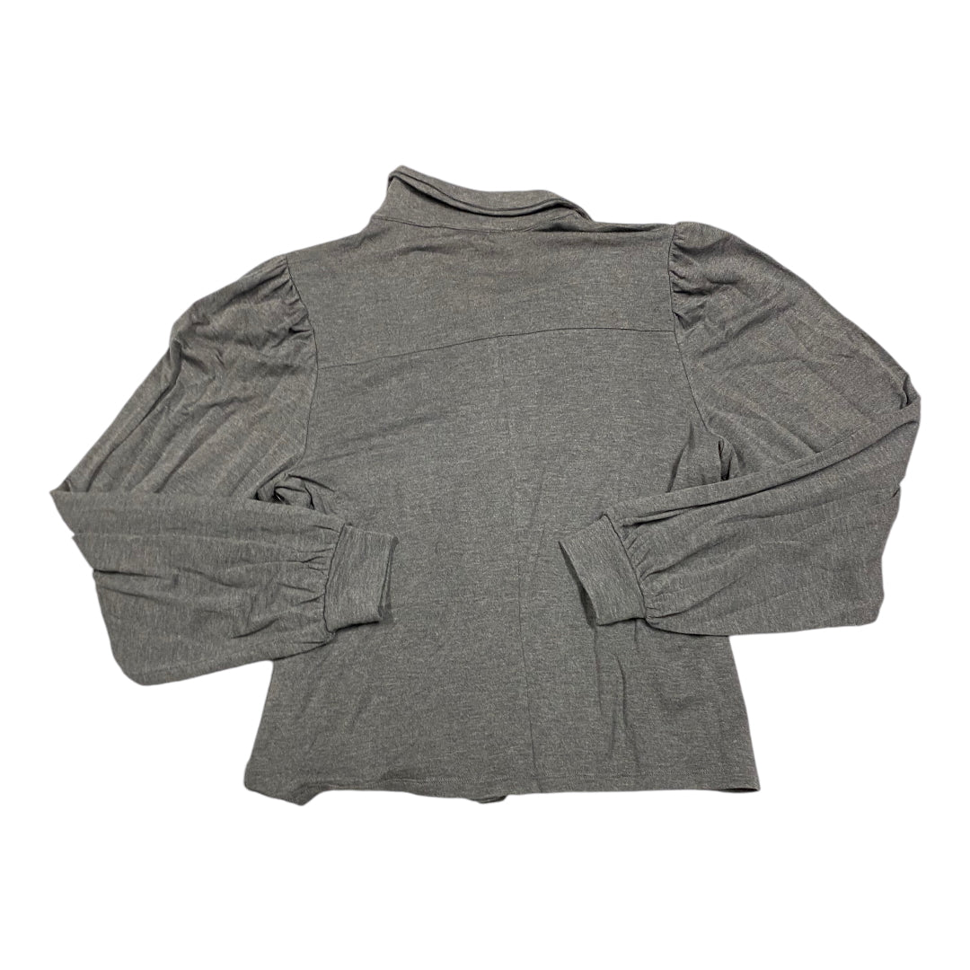 Top Long Sleeve By White House Black Market In Grey, Size: M