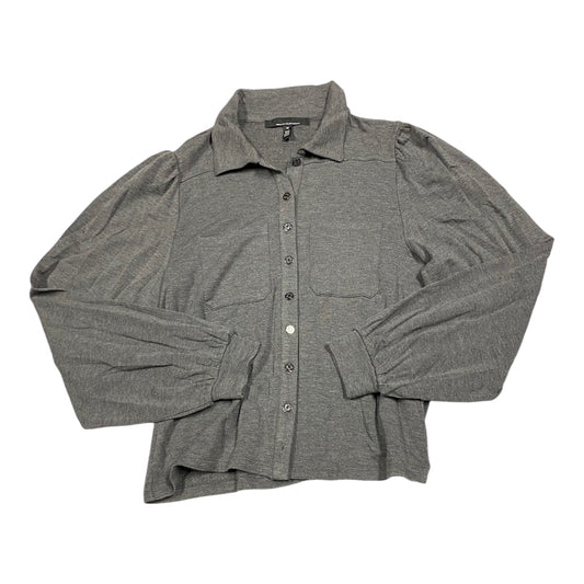 Top Long Sleeve By White House Black Market In Grey, Size: M