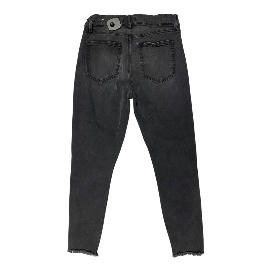 Jeans Skinny By Loft In Black Denim, Size: 6