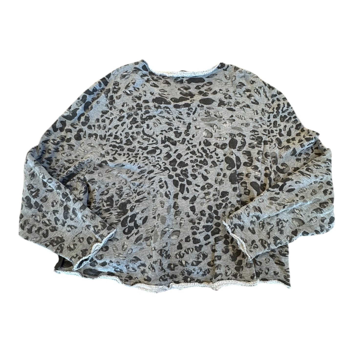 Sweatshirt Crewneck Designer By All Saints In Animal Print, Size: L