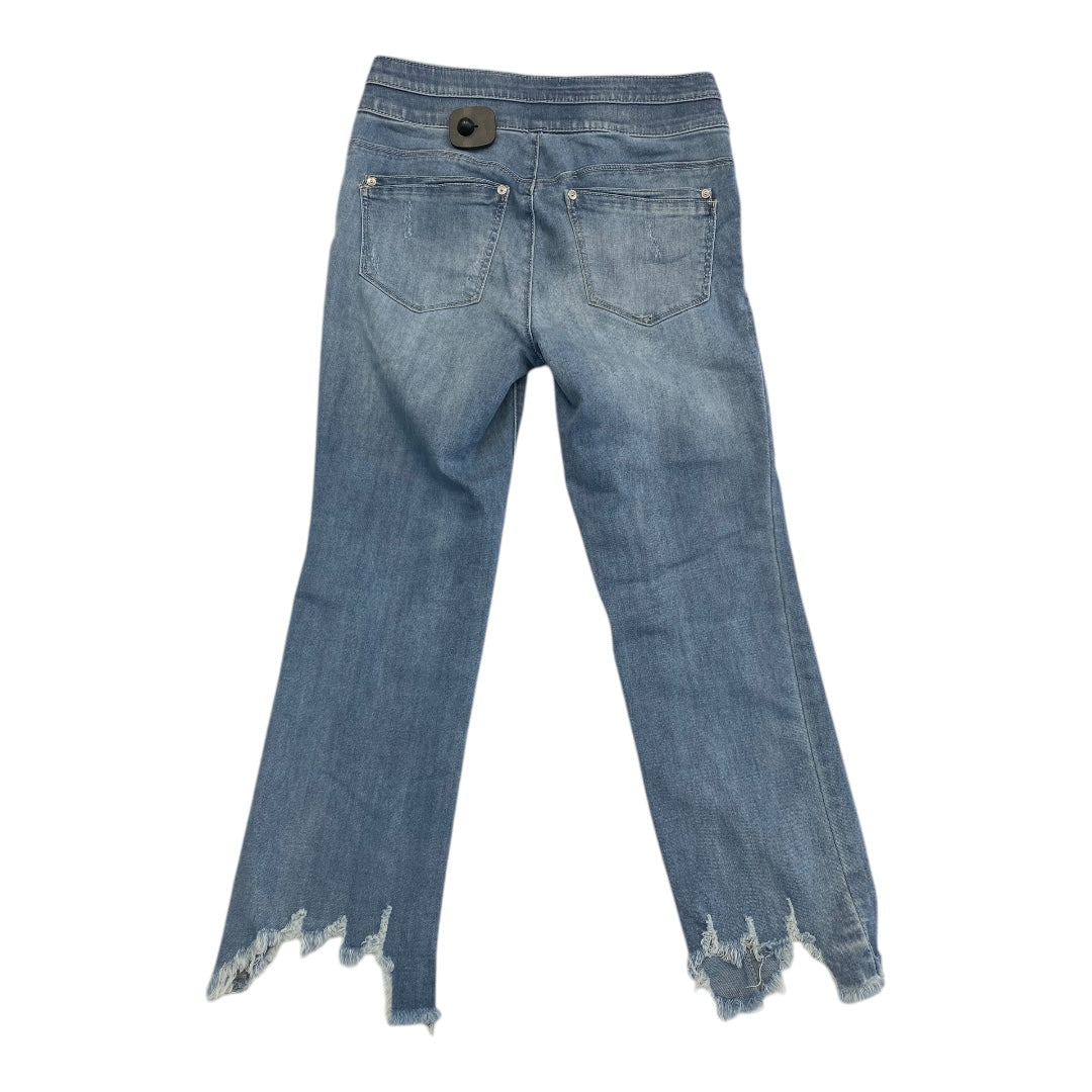 Jeans Cropped By Mac & Me In Blue Denim, Size: 4