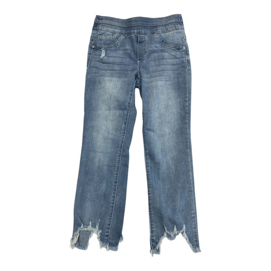 Jeans Cropped By Mac & Me In Blue Denim, Size: 4