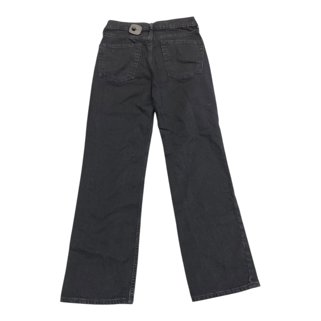 Jeans Straight By Gap In Black Denim, Size: 4