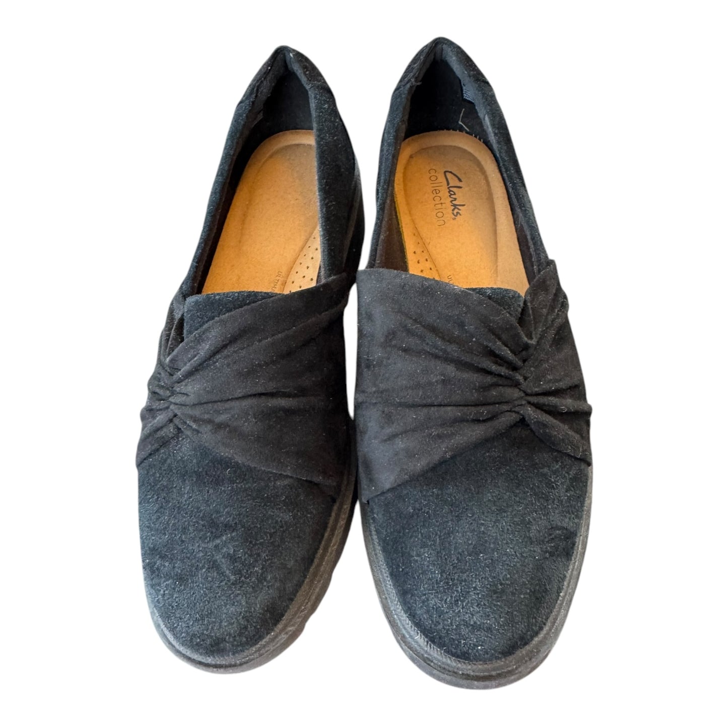 Shoes Flats By Clarks In Black, Size: 10.5