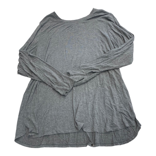 Top Long Sleeve Basic By Cuddl Duds In Grey, Size: 3x