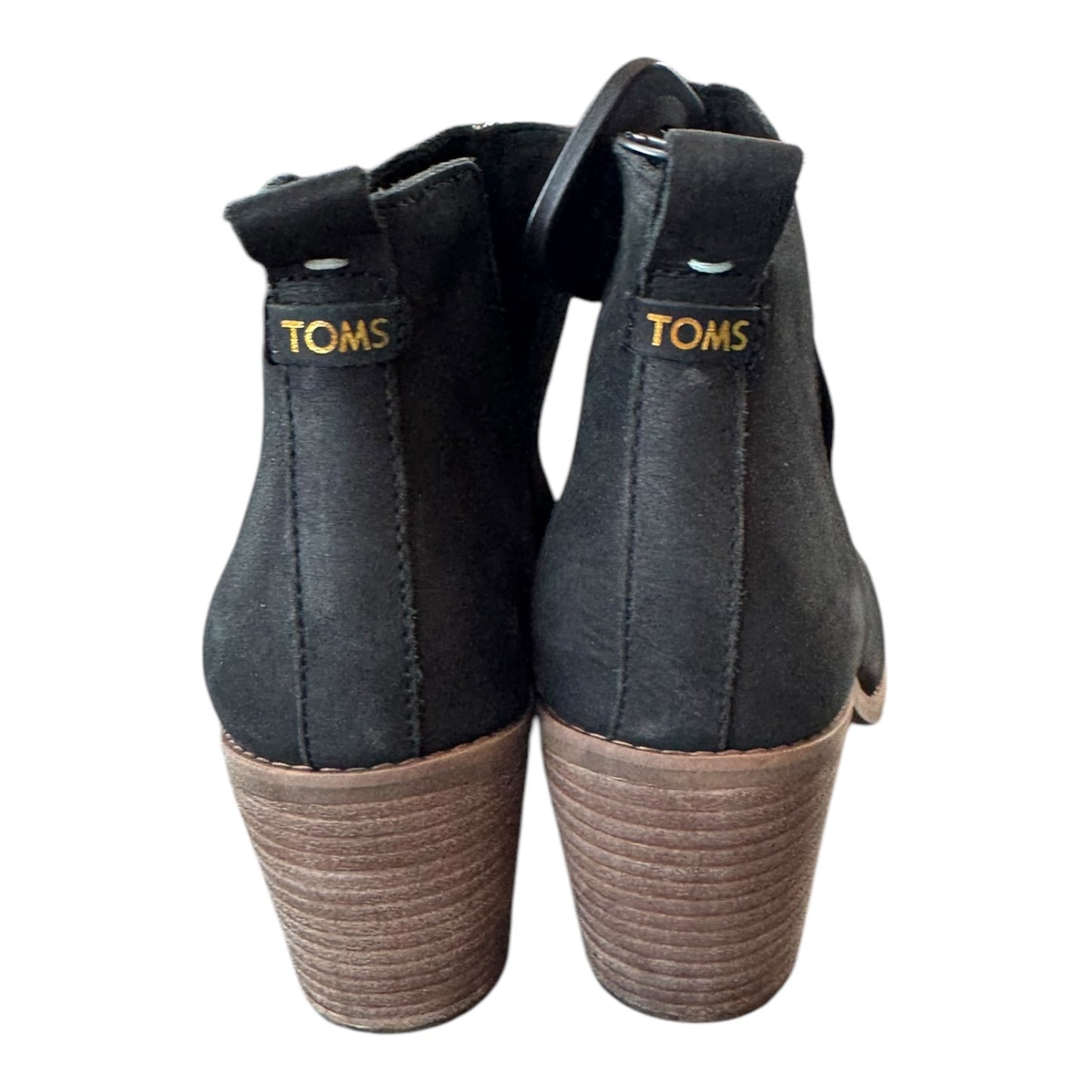 Boots Ankle Heels By Toms In Black, Size: 9.5