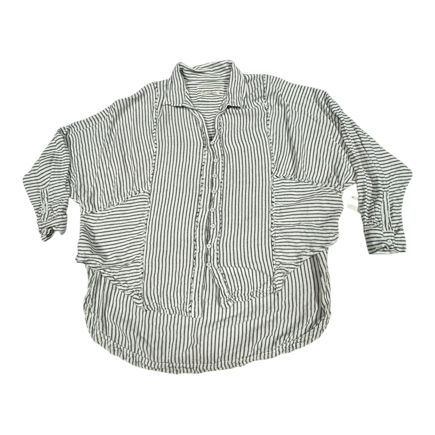 Top Long Sleeve By We The Free In Striped Pattern, Size: M