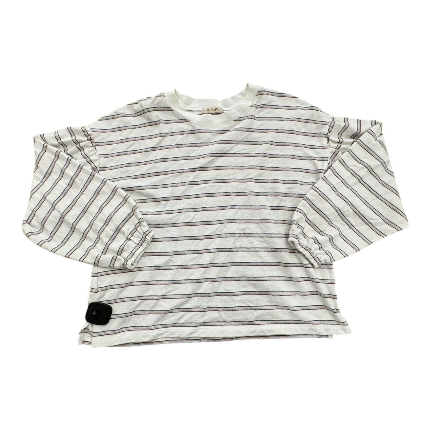 Top Long Sleeve By Madewell In Striped Pattern, Size: M