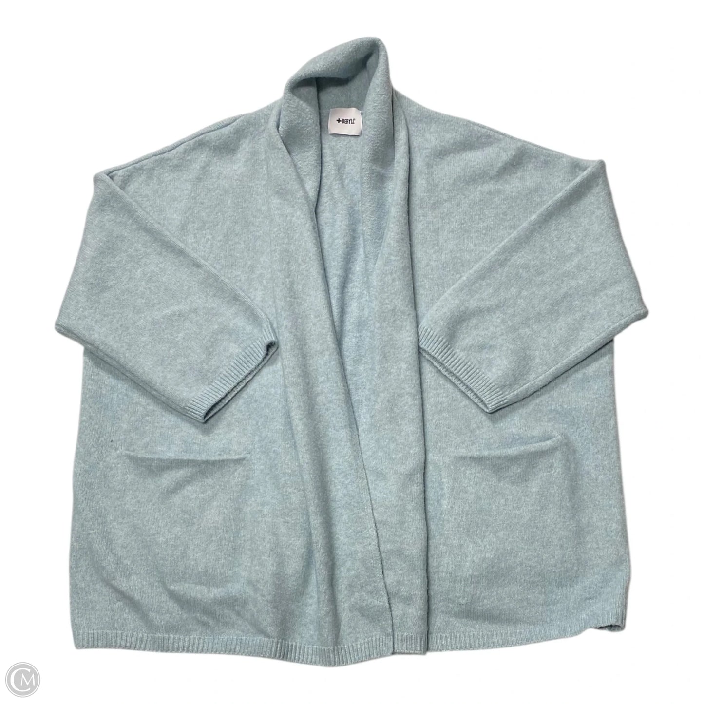 Sweater Cardigan Designer By Cma In Blue, Size: S