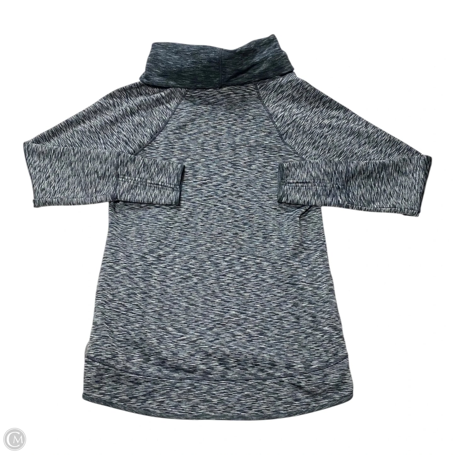 Athletic Top Long Sleeve Collar By Athleta In Grey, Size: M