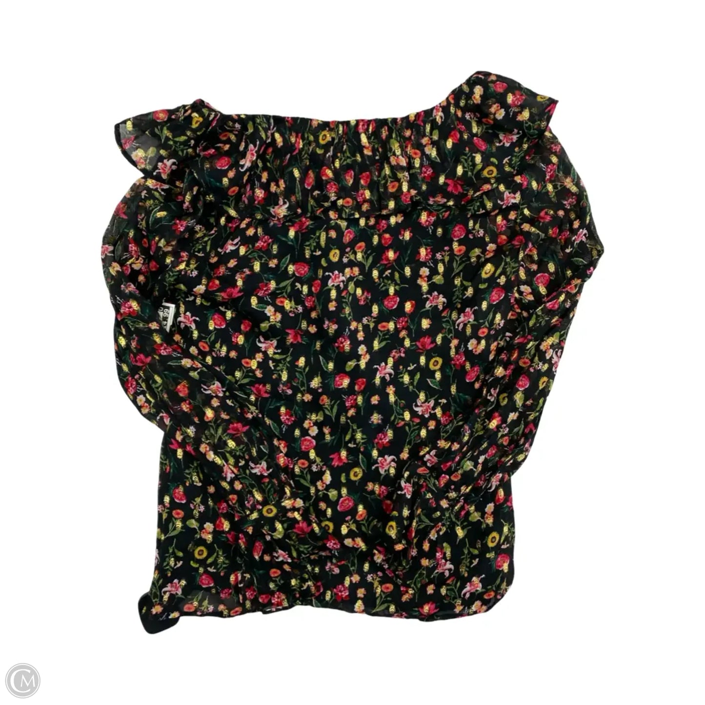 Top Long Sleeve By J. Crew In Floral Print, Size: Xxs