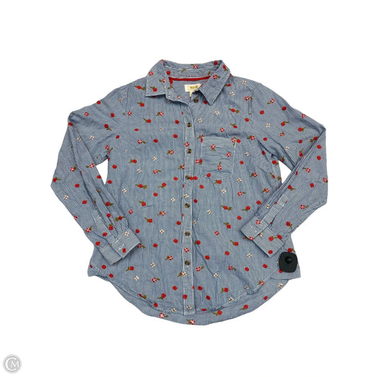 Top Long Sleeve By Maeve In Striped Pattern, Size: 2