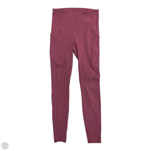 Athletic Leggings By Lululemon In Pink, Size: S