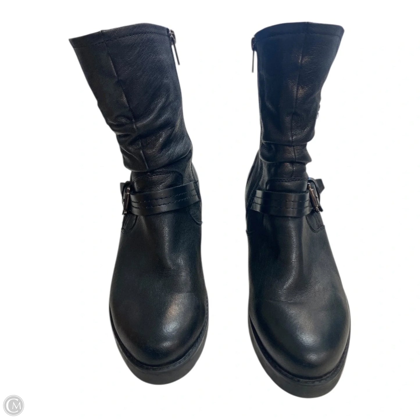Boots Leather By Earth In Black, Size: 7.5