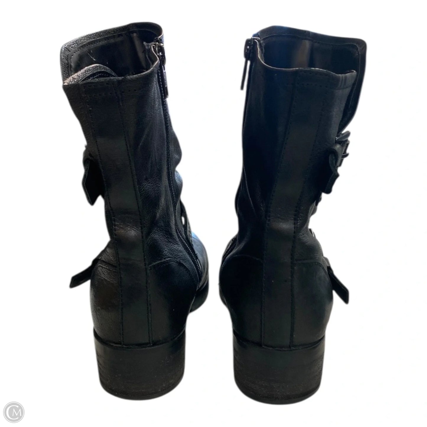 Boots Leather By Earth In Black, Size: 7.5