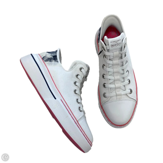 Shoes Athletic By Skechers In White, Size: 8.5