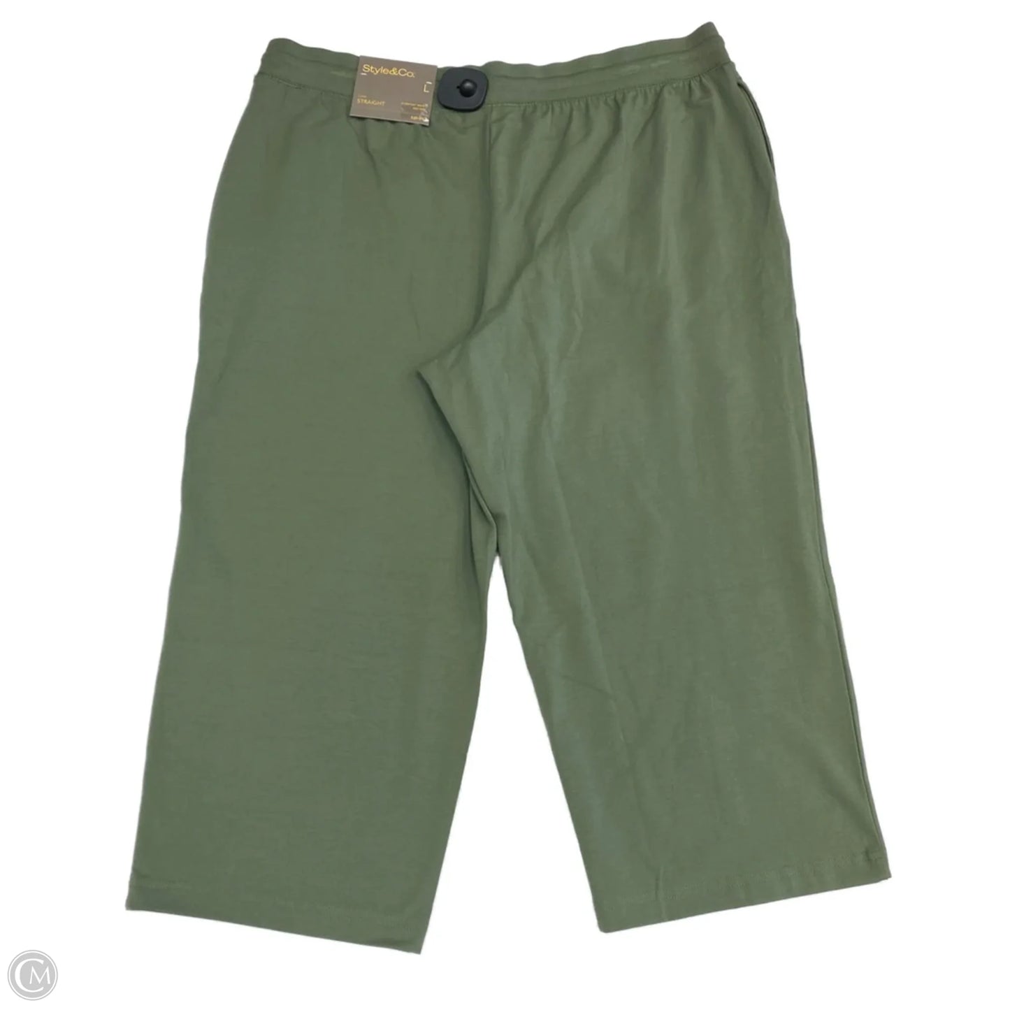 Capris By Style And Company In Green, Size: L
