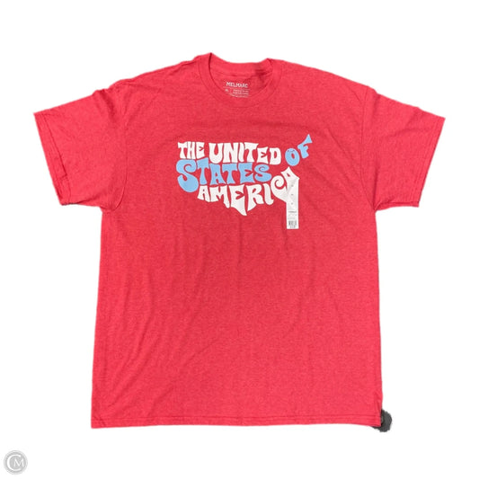 Top Short Sleeve By Cmc In Red, Size: Xl
