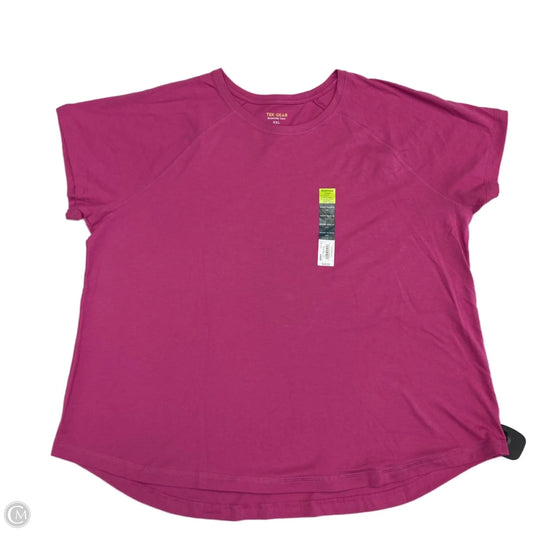 Athletic Top Short Sleeve By Tek Gear In Pink, Size: Xxl