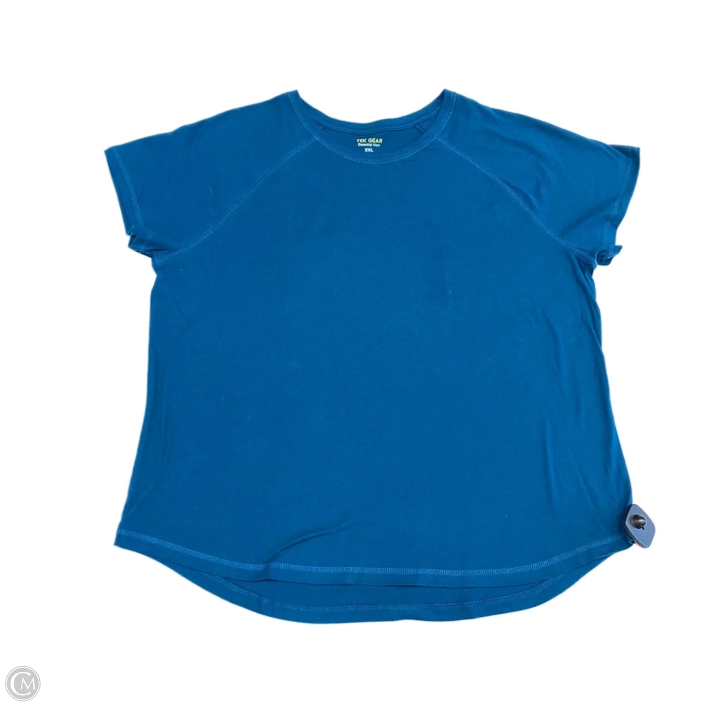 Athletic Top Short Sleeve By Tek Gear In Blue, Size: Xxl