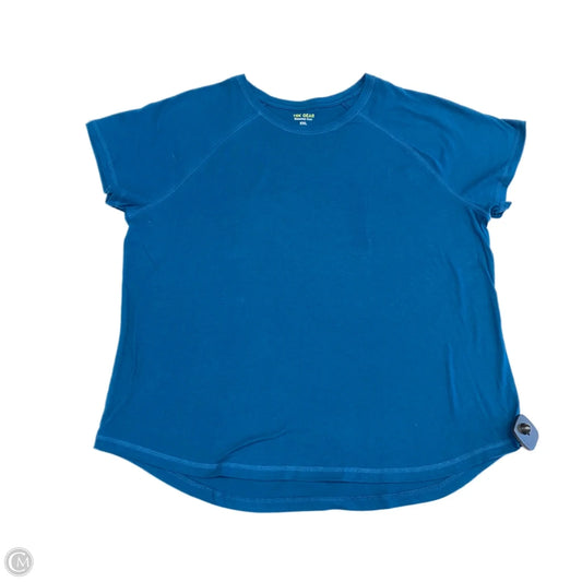 Athletic Top Short Sleeve By Tek Gear In Blue, Size: Xxl