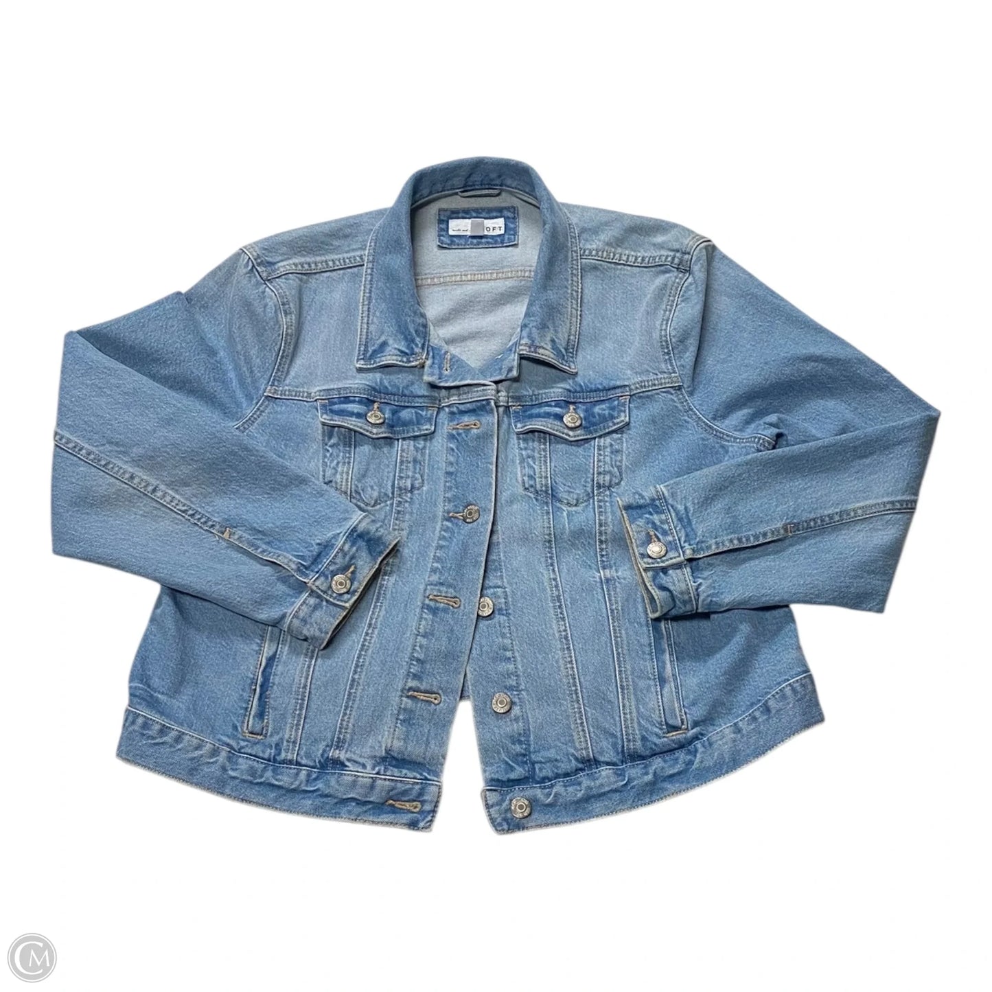 Jacket Denim By Loft In Blue, Size: Xlp