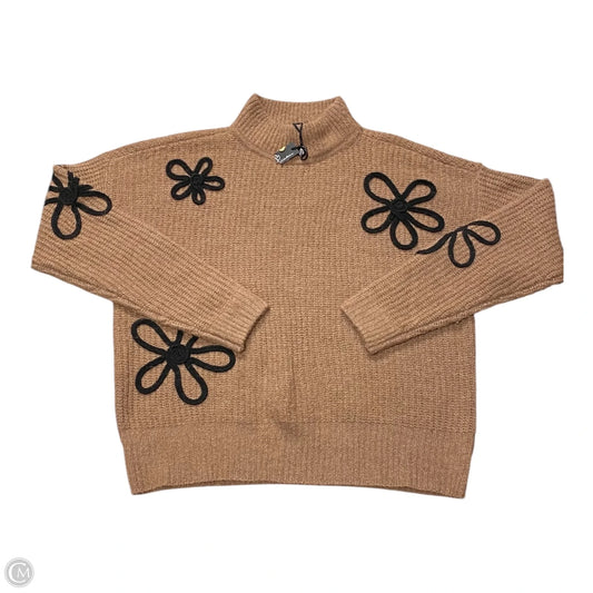 Sweater By Charlie B In Black & Brown, Size: L