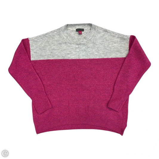 Sweater By Vince Camuto In Grey & Pink, Size: Xs