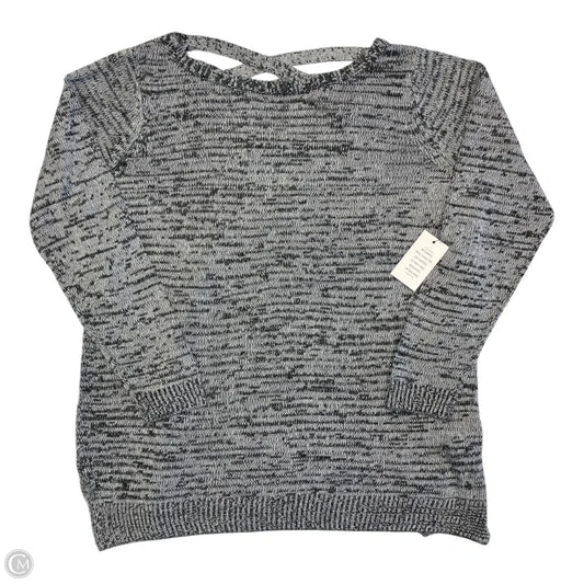 Sweater By Eloquii In Black & Grey, Size: 18