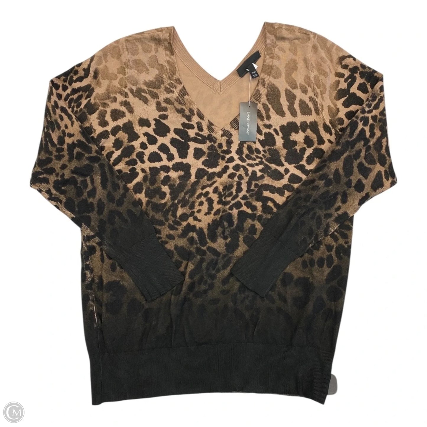 Sweater By Lane Bryant In Animal Print, Size: 18
