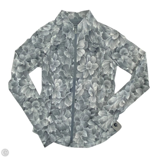 Athletic Jacket By Athleta In Grey & White, Size: S