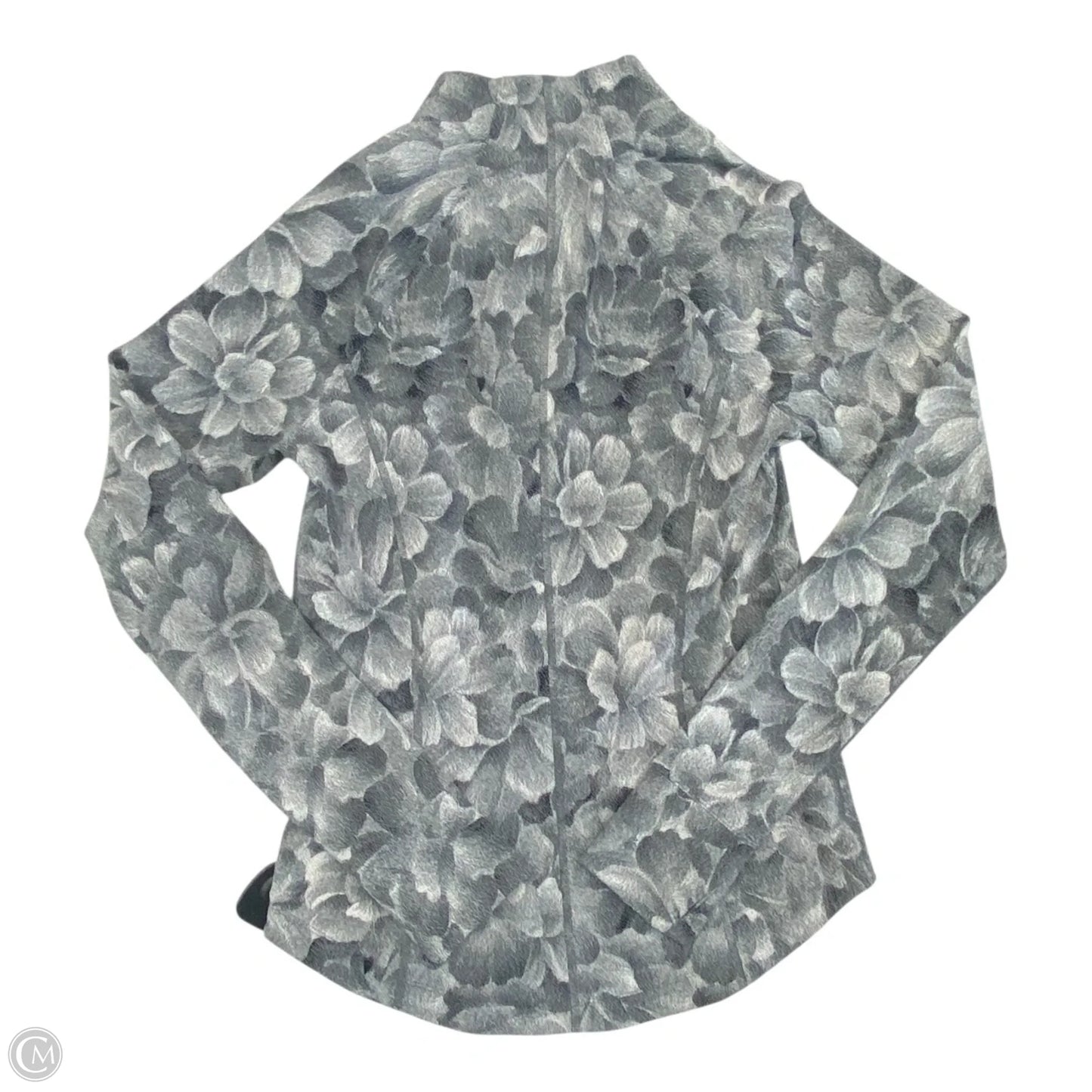 Athletic Jacket By Athleta In Grey & White, Size: S