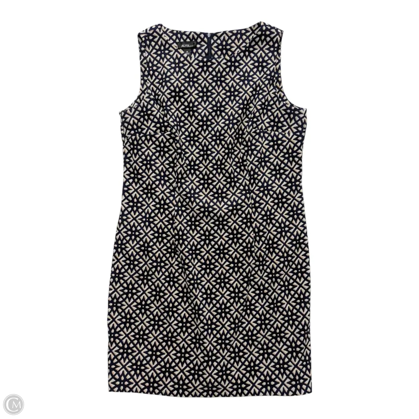 Dress Party Short By Alyx In Blue & White, Size: 18