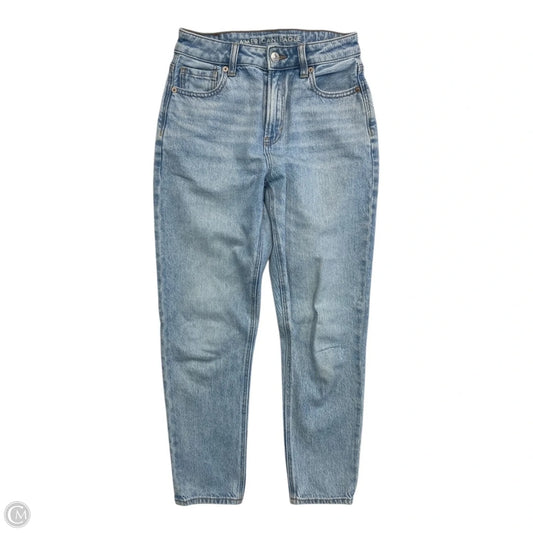 Jeans Straight By American Eagle In Blue Denim, Size: 0