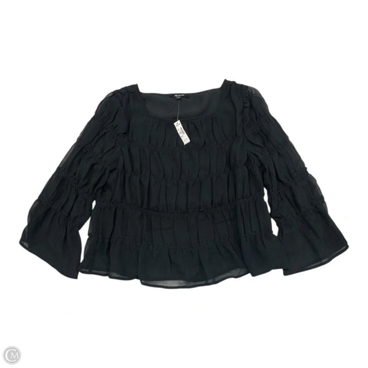 Top Long Sleeve By Madewell In Black, Size: S