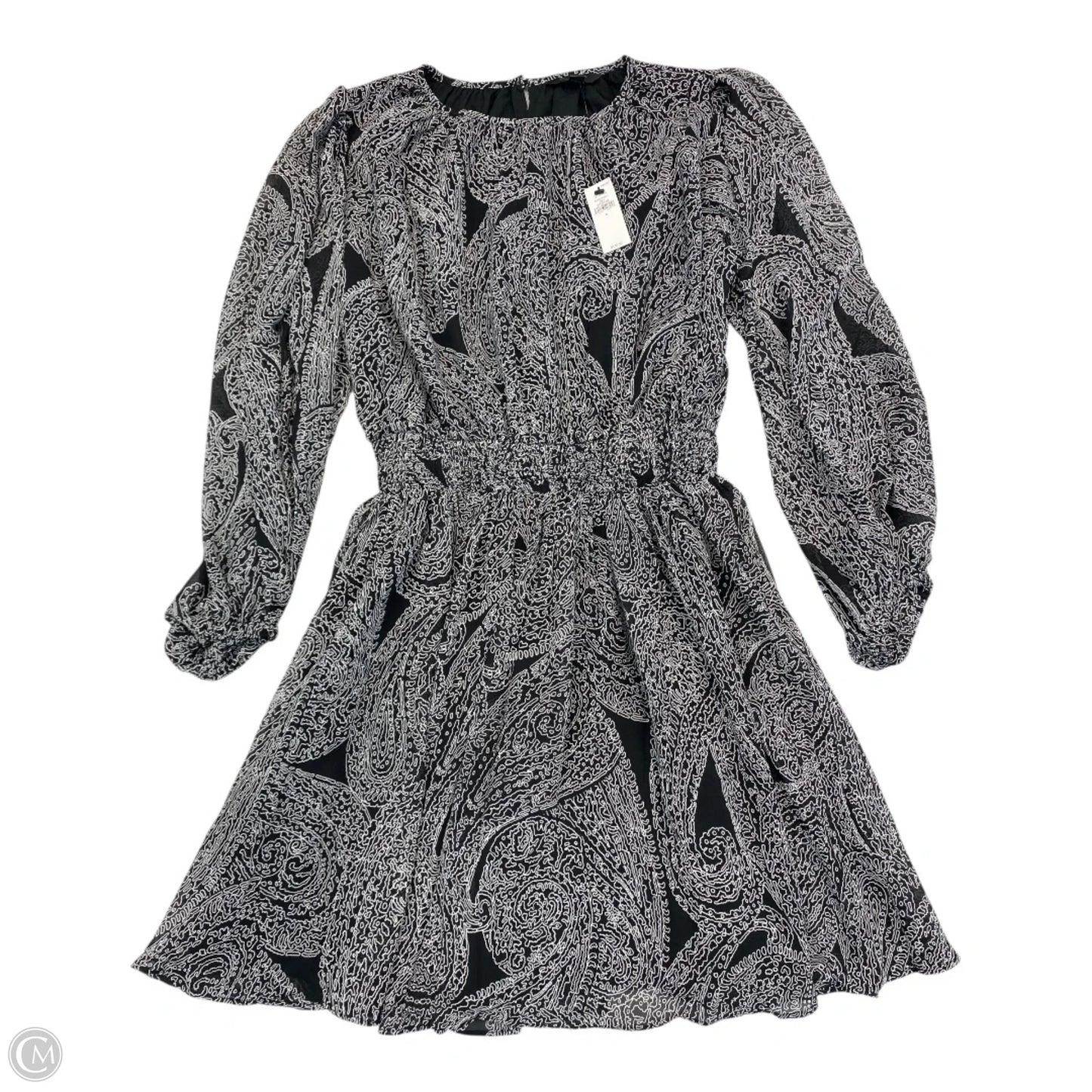 Dress Party Short By Banana Republic In Black & Grey, Size: S