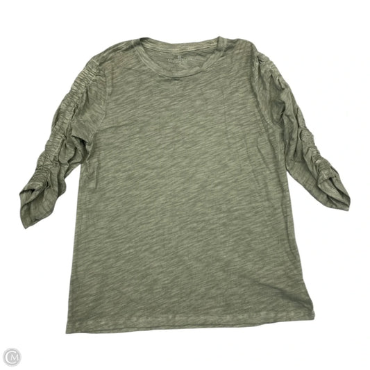 Top Long Sleeve By Elliott Lauren In Green, Size: S
