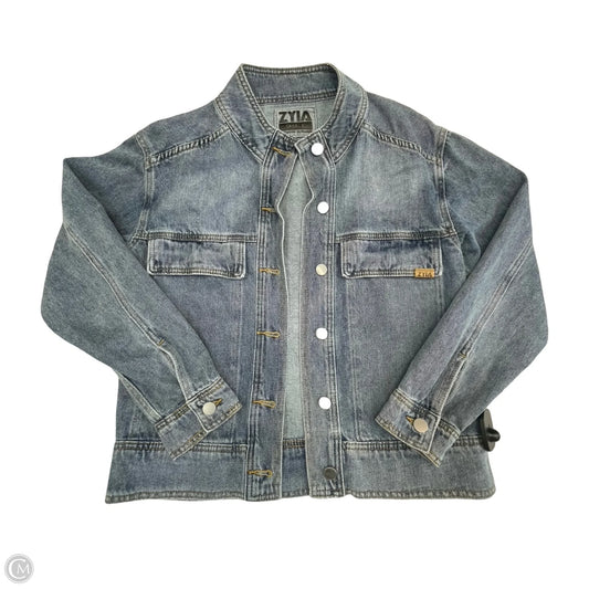 Jacket Denim By Zyia In Blue Denim, Size: S