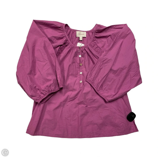 Top Long Sleeve By Cmc In Purple, Size: S