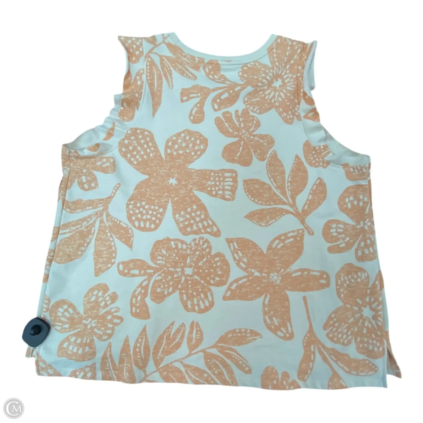 Top Sleeveless By Sonoma In Peach, Size: Xxl