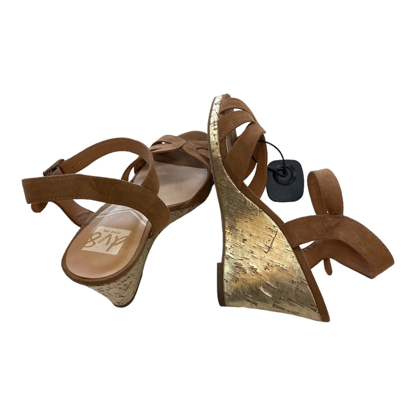 Brown Sandals Heels Wedge Dolce Vita, Size 8.5