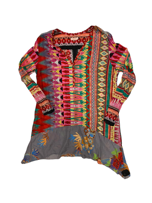 Multi-colored Tunic Designer Johnny Was, Size L