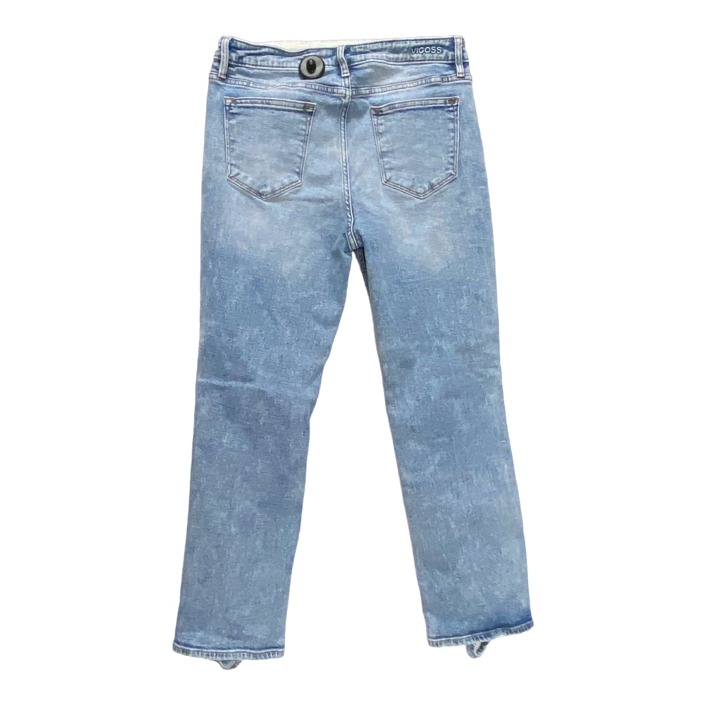 Jeans Straight By Vigoss In Blue Denim, Size: 10