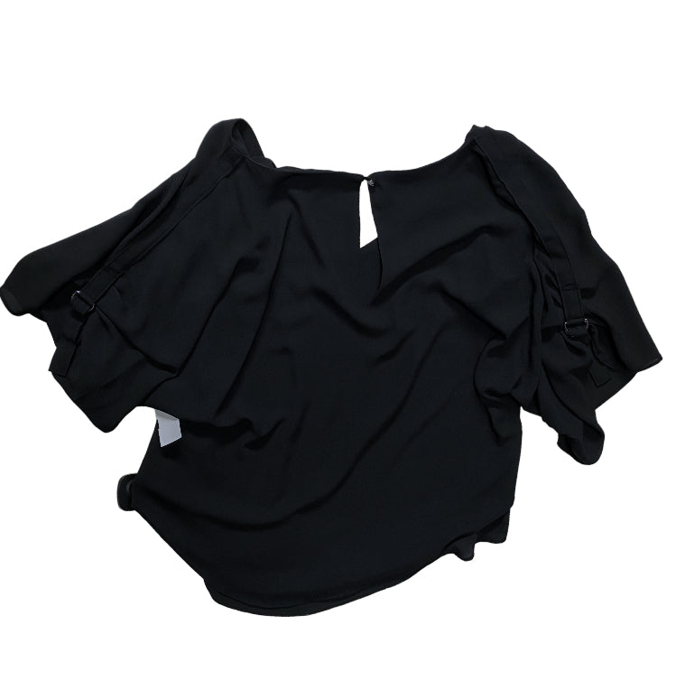 Top Short Sleeve By White House Black Market In Black, Size: S