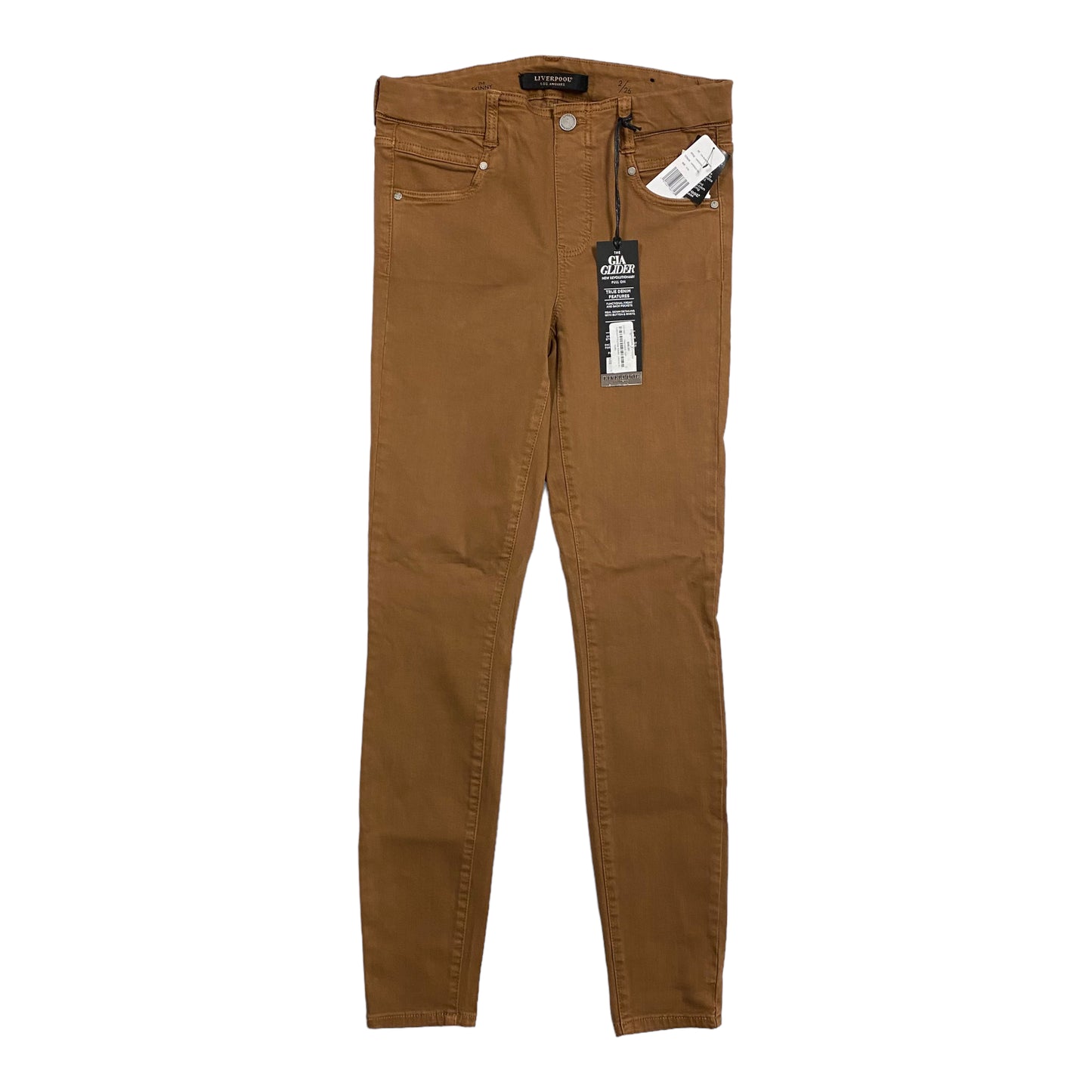 Jeans Skinny By Liverpool In Brown, Size: 2