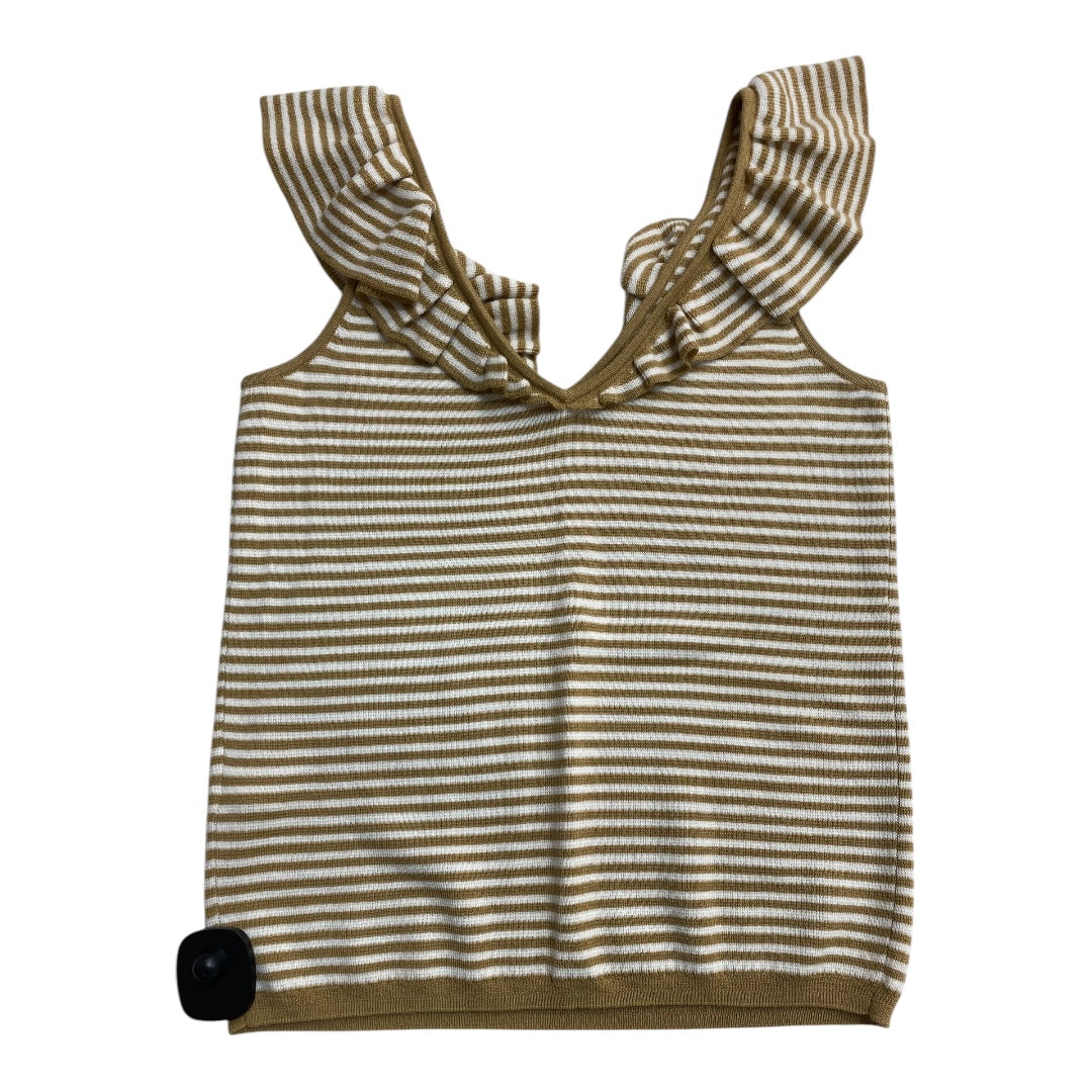 Top Sleeveless By Madewell In Striped Pattern, Size: Xs